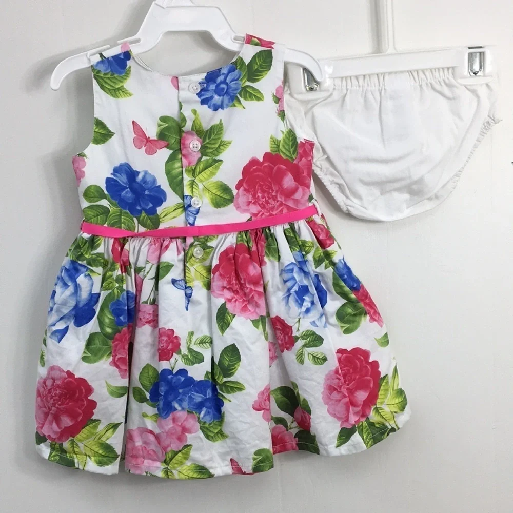Carters Girls 2 Piece Summer Dresses Bundle of 4 Size 6 mo. EXCELLENT Condition